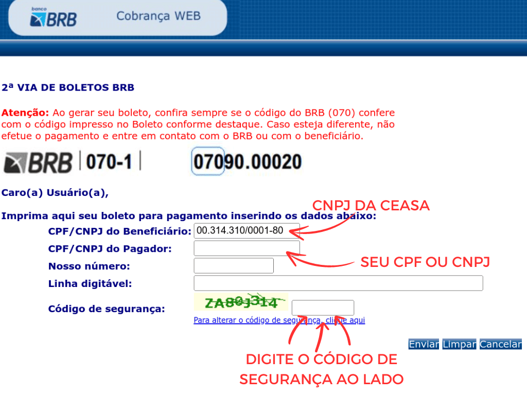 Cobrança BRB